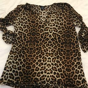 Cheetah Print Blouse